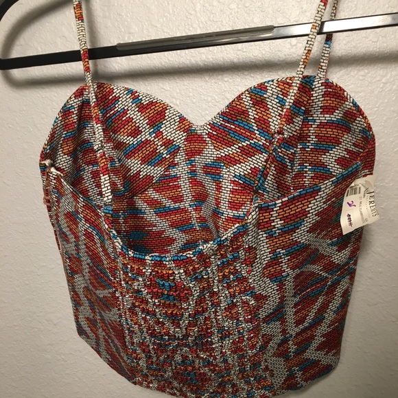 Cropped, Cotton bustier - Picture 4 of 6